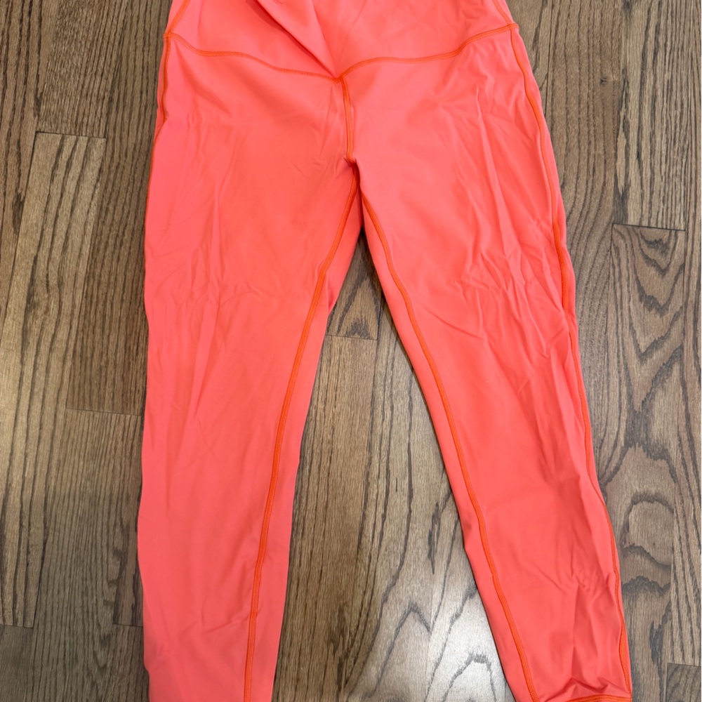 Lululemon Athletica Coral/Orange Leggings